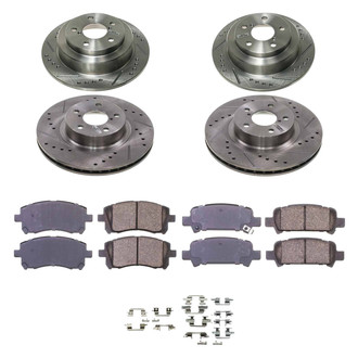Callahan Brake Parts® - Drilled and Slotted Front and Rear Brake Kit