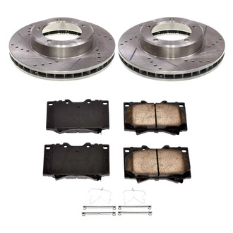 Callahan Brake Parts® - Drilled and Slotted Front Brake Kit