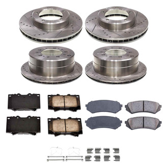 Callahan Brake Parts® - Drilled and Slotted Front and Rear Brake Kit