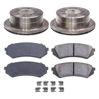Callahan Brake Parts® - Drilled and Slotted Rear Brake Kit