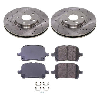 Callahan Brake Parts® - Drilled and Slotted Front Brake Kit