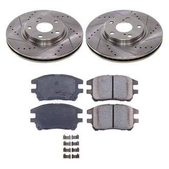 Callahan Brake Parts® - Drilled and Slotted Front Brake Kit