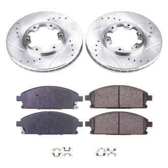 Callahan Brake Parts® - Drilled and Slotted Front Brake Kit