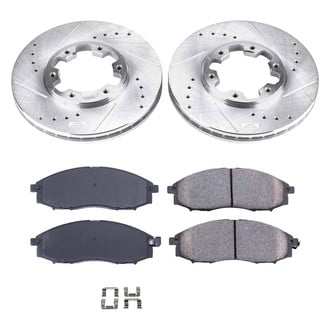 Callahan Brake Parts® - Drilled and Slotted Front Brake Kit