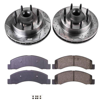 Callahan Brake Parts® - Drilled and Slotted Front Brake Kit