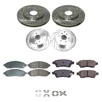 Callahan Brake Parts® - Drilled and Slotted Front and Rear Brake Kit