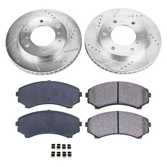 Callahan Brake Parts® - Drilled and Slotted Front Brake Kit