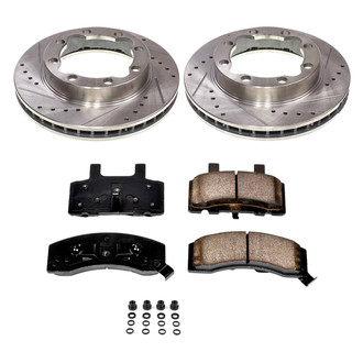 Callahan Brake Parts® - Drilled and Slotted Front Brake Kit