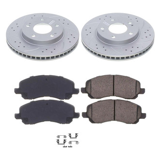 Callahan Brake Parts® - Drilled and Slotted Front Brake Kit