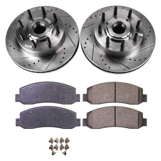 Callahan Brake Parts® - Drilled and Slotted Front Brake Kit