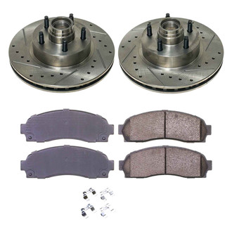 Callahan Brake Parts® - Drilled and Slotted Front Brake Kit