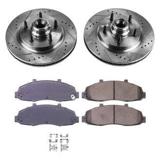 Callahan Brake Parts® - Drilled and Slotted Front Brake Kit