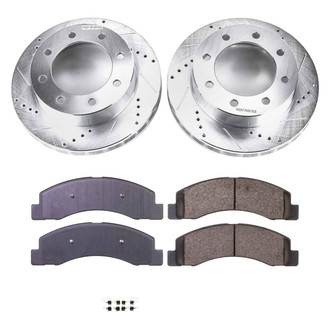 Callahan Brake Parts® - Drilled and Slotted Front Brake Kit