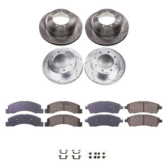 Callahan Brake Parts® - Drilled and Slotted Front and Rear Brake Kit