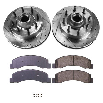 Callahan Brake Parts® - Drilled and Slotted Front Brake Kit