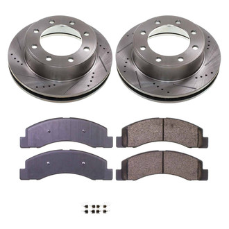 Callahan Brake Parts® - Drilled and Slotted Front Brake Kit