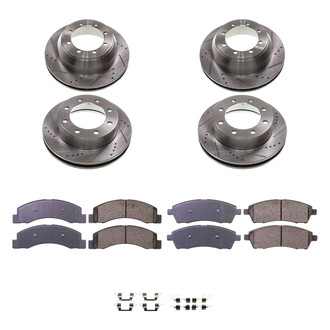 Callahan Brake Parts® - Drilled and Slotted Front and Rear Brake Kit