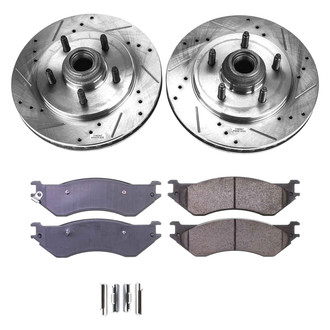 Callahan Brake Parts® - Drilled and Slotted Front Brake Kit