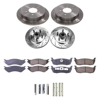 Callahan Brake Parts® - Drilled and Slotted Front and Rear Brake Kit