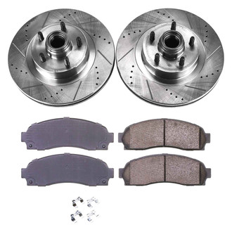Callahan Brake Parts® - Drilled and Slotted Front Brake Kit