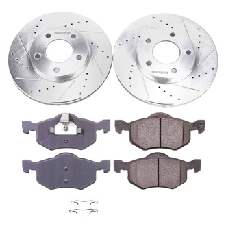 Callahan Brake Parts® - Drilled and Slotted Front Brake Kit