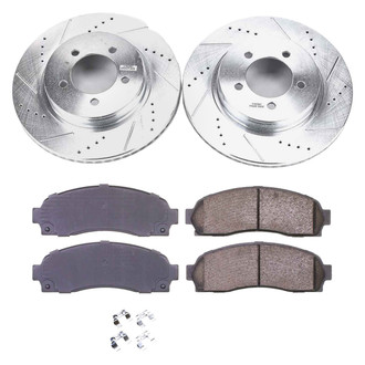 Callahan Brake Parts® - Drilled and Slotted Front Brake Kit