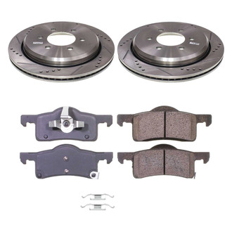Callahan Brake Parts® - Drilled and Slotted Rear Brake Kit