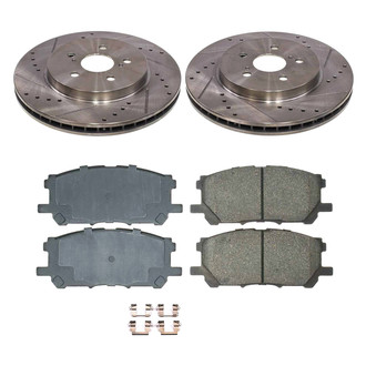 Callahan Brake Parts® - Drilled and Slotted Front Brake Kit