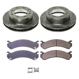 Callahan Brake Parts® - Drilled and Slotted Front Brake Kit