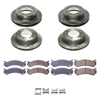Callahan Brake Parts® - Drilled and Slotted Front and Rear Brake Kit