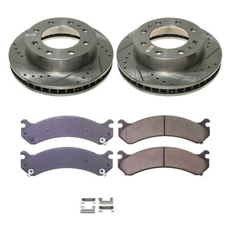 Callahan Brake Parts® - Drilled and Slotted Front Brake Kit