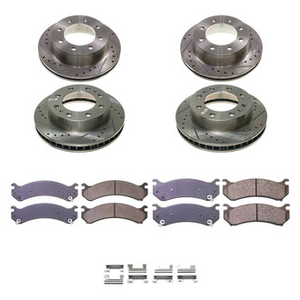Callahan Brake Parts® - Drilled and Slotted Front and Rear Brake Kit