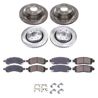 Callahan Brake Parts® - Drilled and Slotted Front and Rear Brake Kit