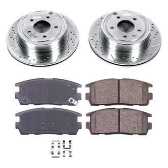 Callahan Brake Parts® - Drilled and Slotted Rear Brake Kit