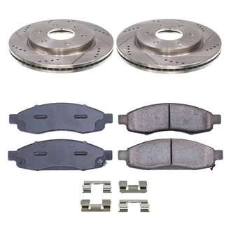 Callahan Brake Parts® - Drilled and Slotted Front Brake Kit