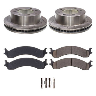 Callahan Brake Parts® - Drilled and Slotted Front Brake Kit