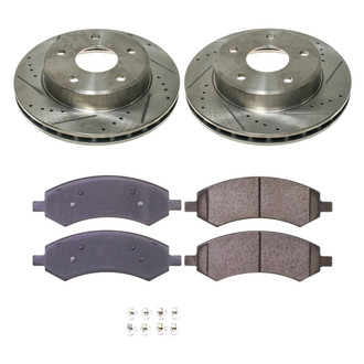 Callahan Brake Parts® - Drilled and Slotted Front Brake Kit