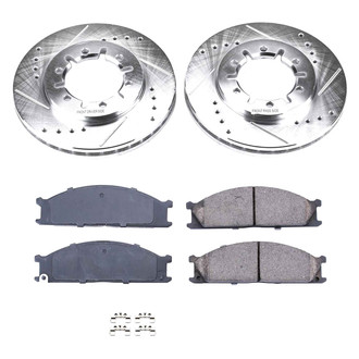Callahan Brake Parts® - Drilled and Slotted Front Brake Kit