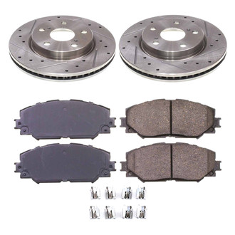 Callahan Brake Parts® - Drilled and Slotted Front Brake Kit