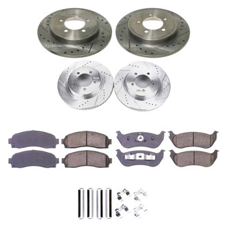 Callahan Brake Parts® - Drilled and Slotted Front and Rear Brake Kit