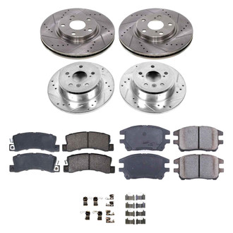 Callahan Brake Parts® - Drilled and Slotted Brake Kit