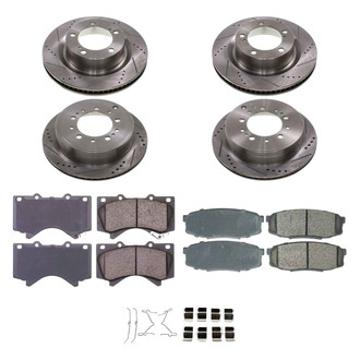 Callahan Brake Parts® - Drilled and Slotted Front and Rear Brake Kit