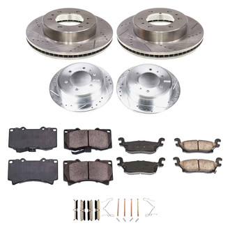 Callahan Brake Parts® - Drilled and Slotted Front and Rear Brake Kit