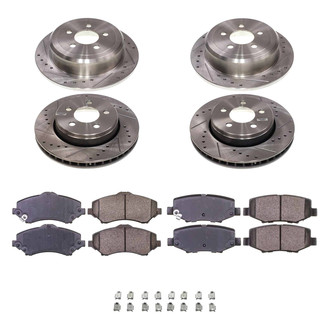 Callahan Brake Parts® - Drilled and Slotted Brake Kit