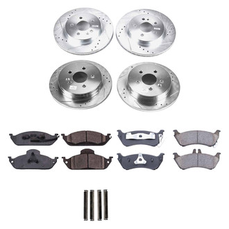 Callahan Brake Parts® - Drilled and Slotted Front and Rear Brake Kit