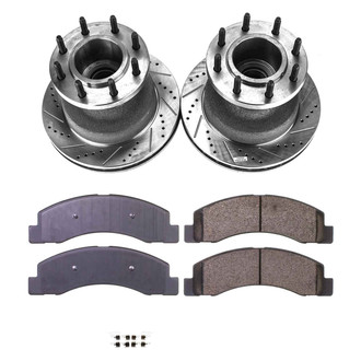 Callahan Brake Parts® - Drilled and Slotted Front Brake Kit