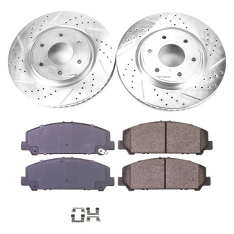 Callahan Brake Parts® - Drilled and Slotted Front Brake Kit
