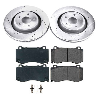 Callahan Brake Parts® - Drilled and Slotted Front Brake Kit