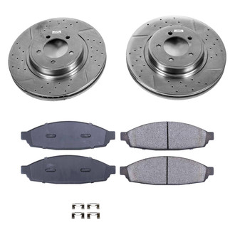 Callahan Brake Parts® - Drilled and Slotted Front Brake Kit