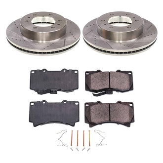 Callahan Brake Parts® - Drilled and Slotted Front Brake Kit